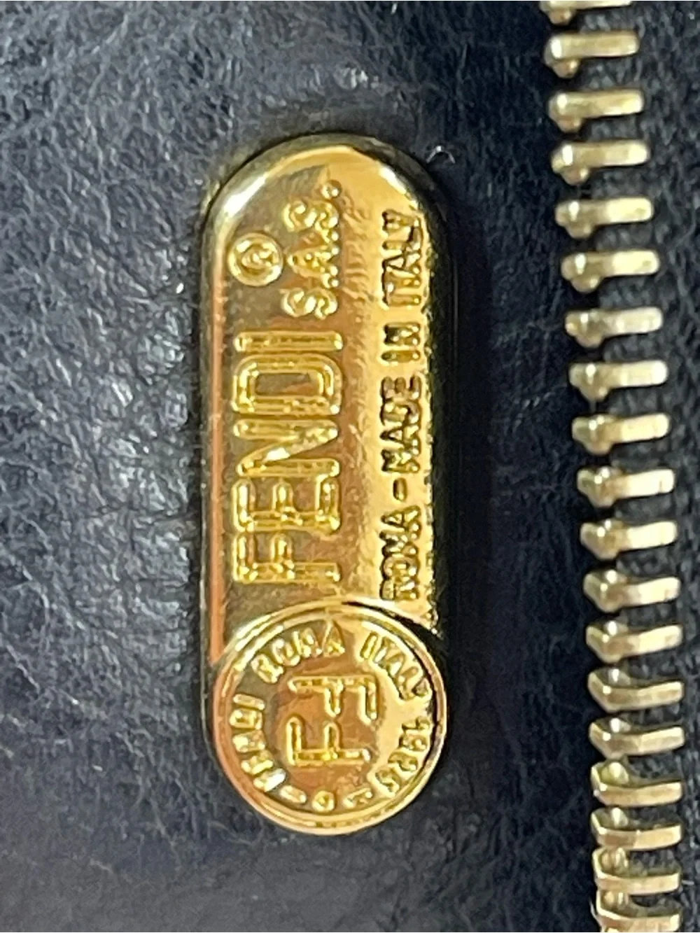 Fendi leopard-print canvas and leather cosmetic pouch